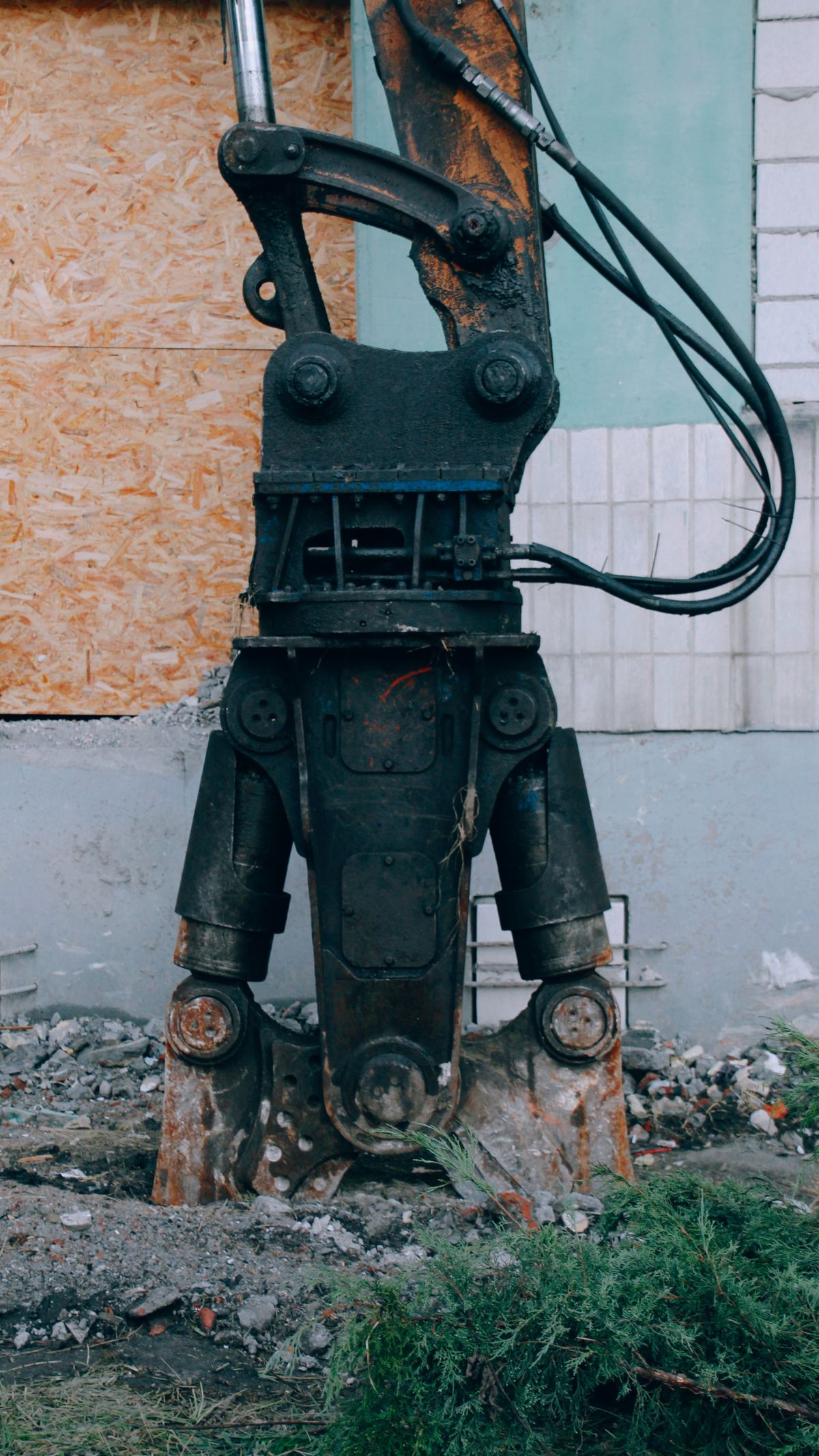 Demolição de estruturas industriais